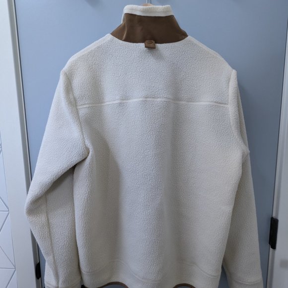 Norse Projects - FREDERIK FLEECE FULL ZIP JACKET Size-M in White - Picture 4 of 5